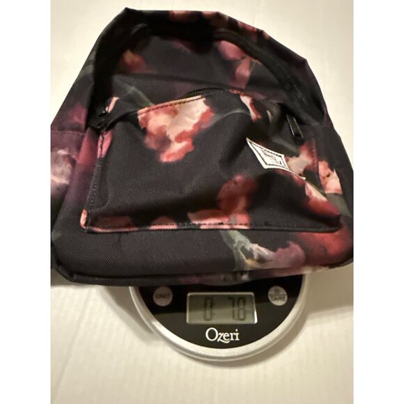 Herschel Supply Co. Classic Mini Black Backpack Iris Watercolor Flower Print NWO - Picture 12 of 12